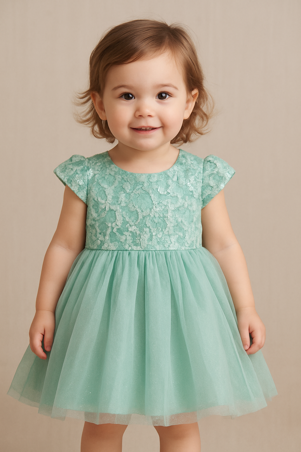 Mint Sparkle Party Dress