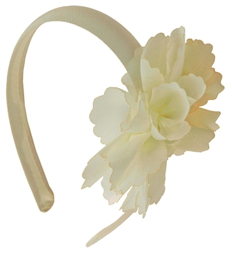 Off-white hairband with flower