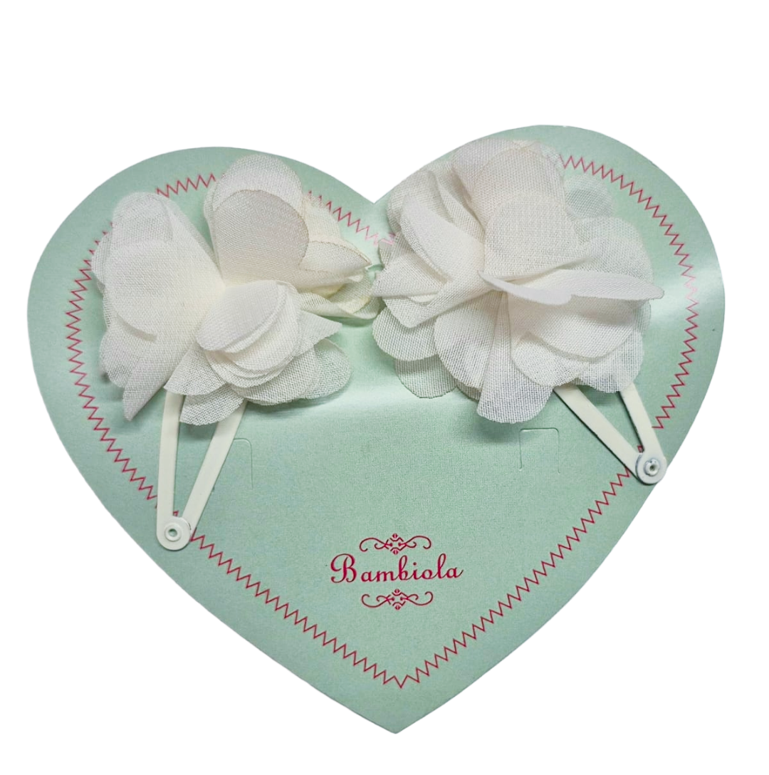 Off White Laser-Cut Hair Clip