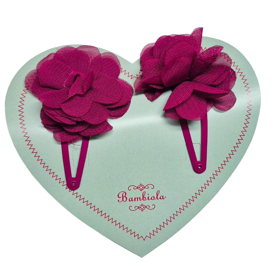 Wine Laser-Cut Hair Clip