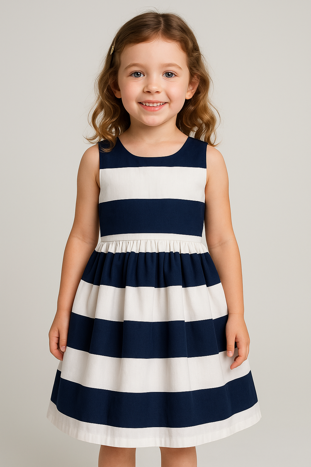 Blue and white Stripe Dress