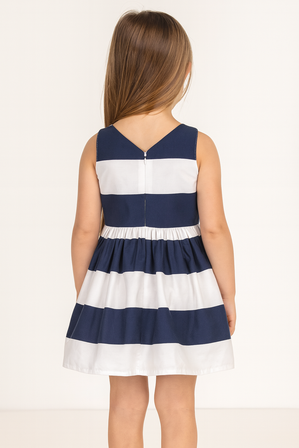 Blue and white Stripe Dress