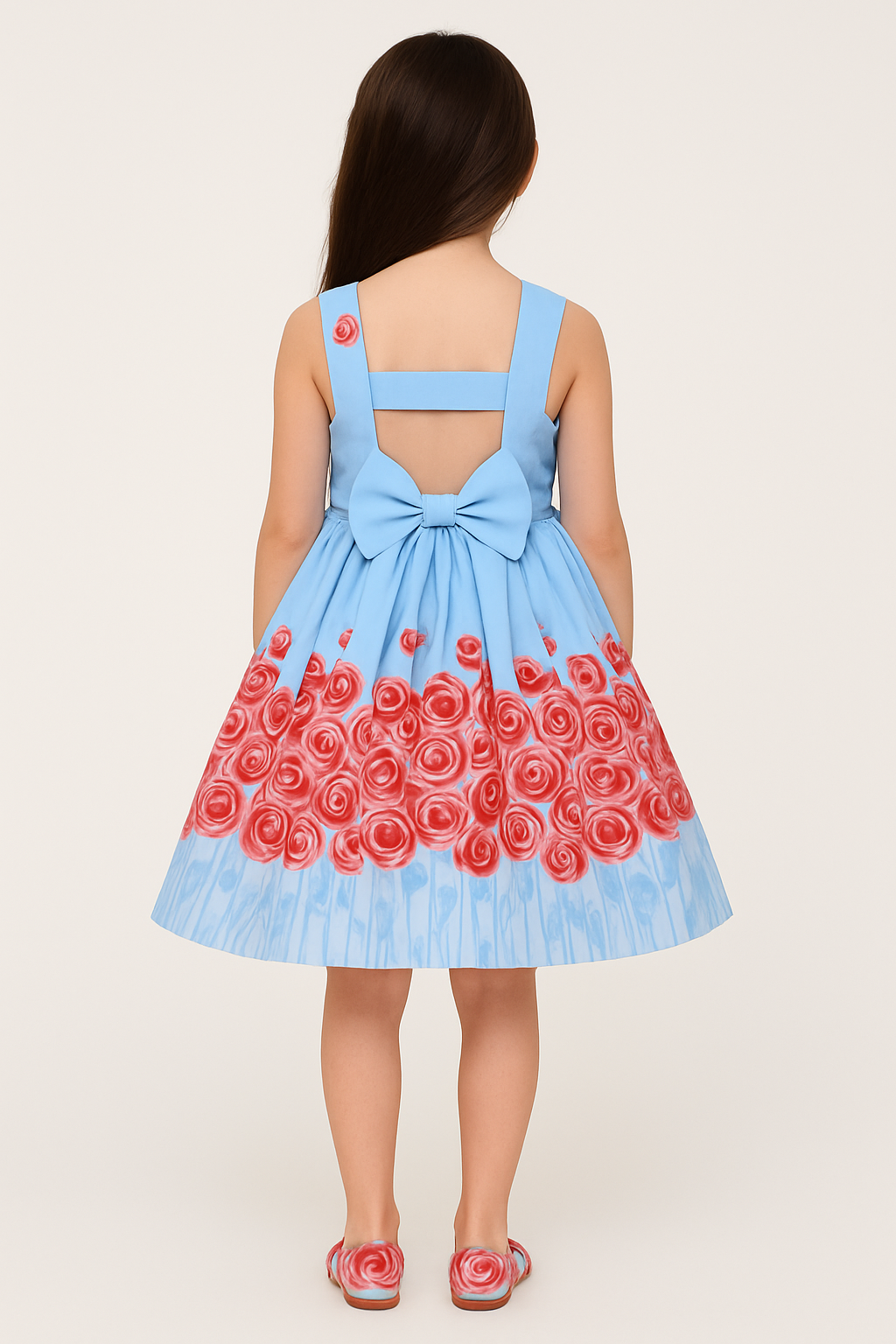 Rose Print Dress