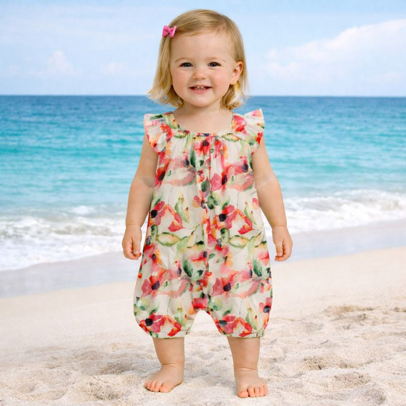 Floral Printed Romper