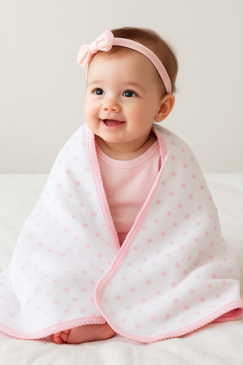 Pink Polka Snuggle Blanket