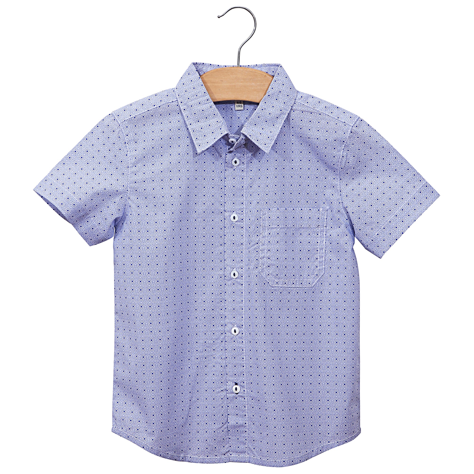 Blue printed shirt by Boy Crew