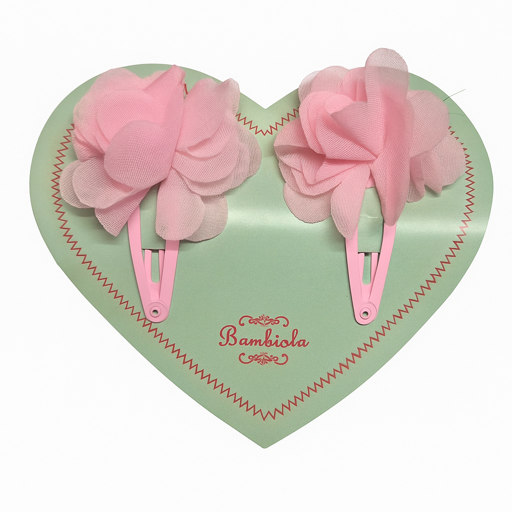 Peach Laser-Cut Hair Clip