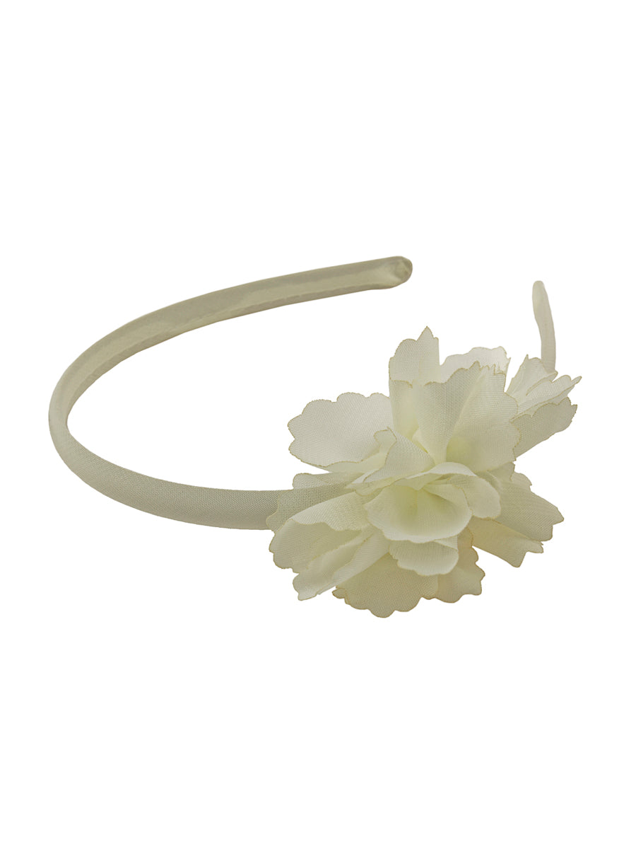 Off-white hairband with flower