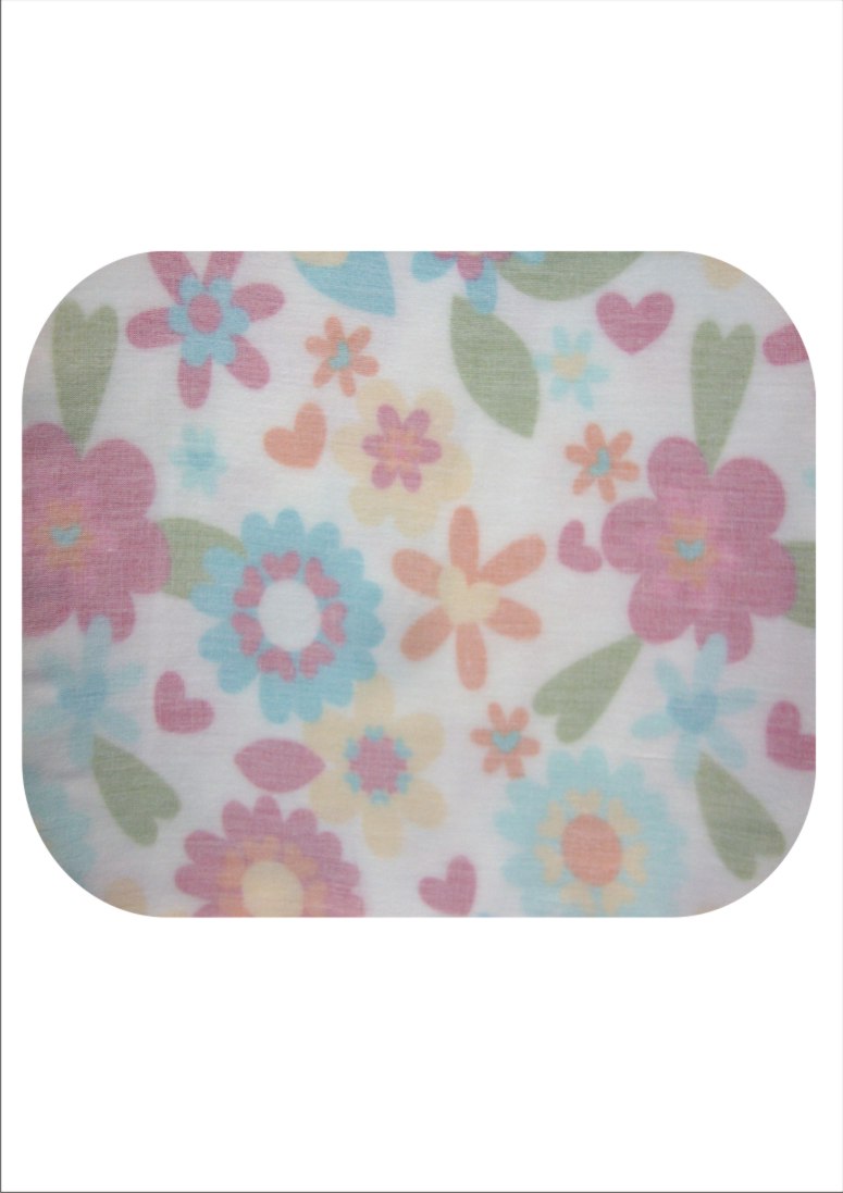 Multi Flower Print Snuggly Muslin Wrap