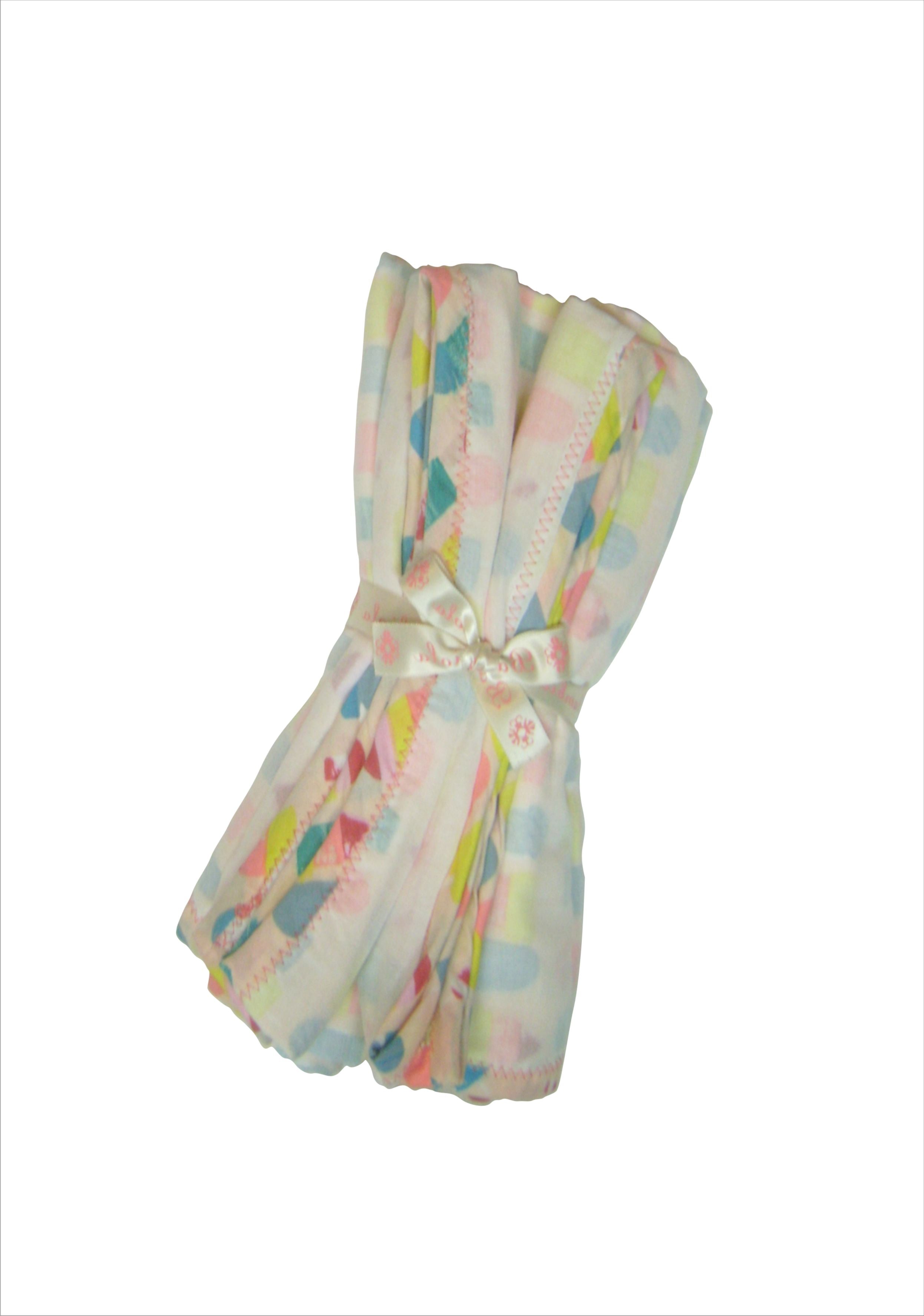 Ice Cream Print Snuggly Muslin Wrap